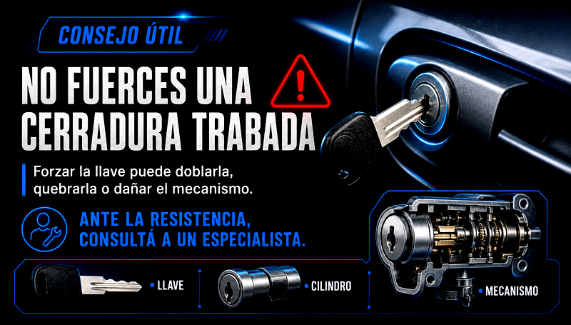 Consejo sobre una cerradura trabada